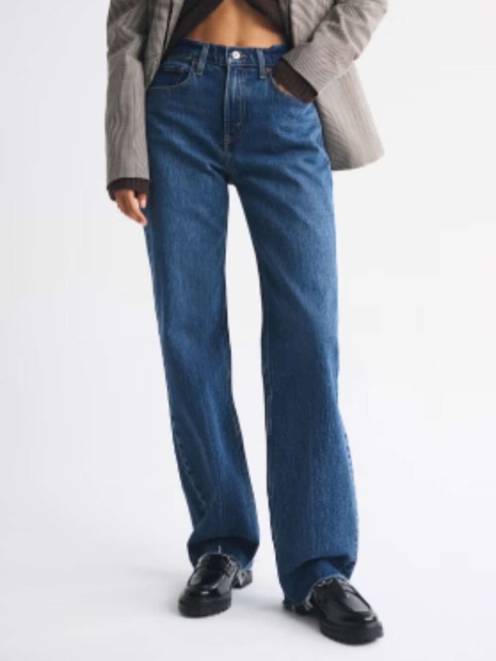 Abercrombie & Fitch Women's Curve Love The 90's Relaxed Jean High Rise Size 27